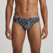 Black Tropical Men's Swim Brief