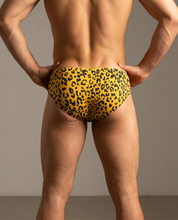 Tiger Yellow Men's Swim Brief